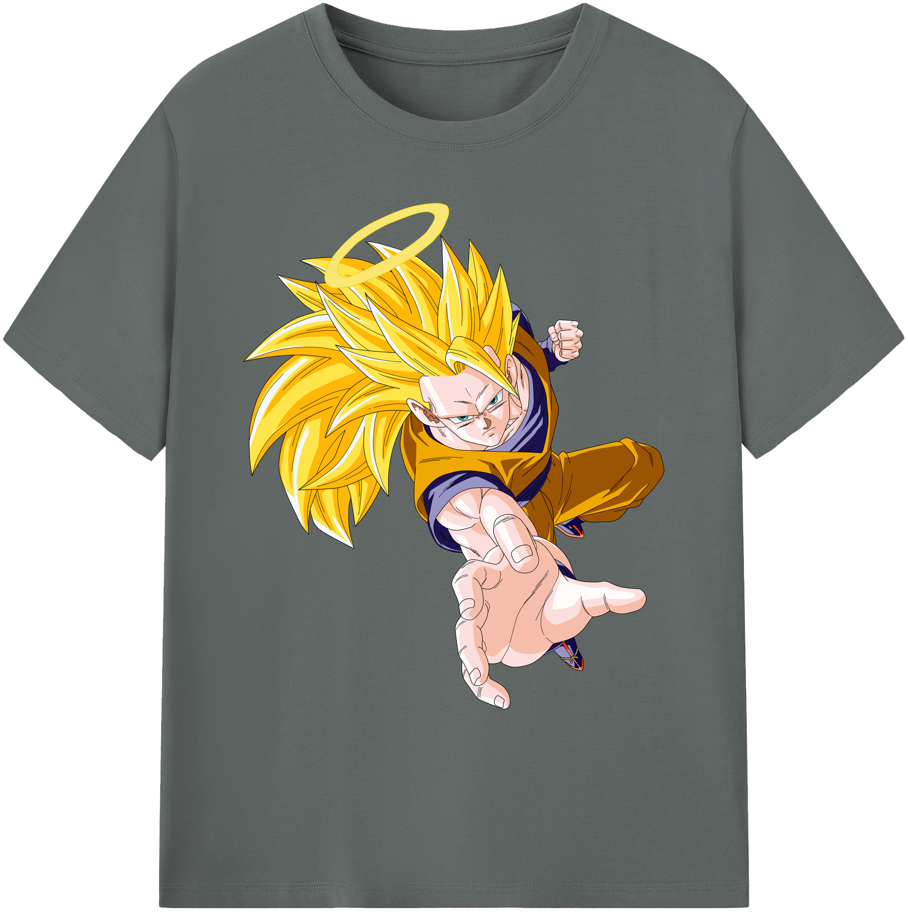 （画像用） ドラゴンボール 孫悟空（そん ごくう）Son Goku カカロット DRAGON BALL Kakarotto 綿100％ メンズ半袖Tシャツ｜肌触りやわらか＆通気性